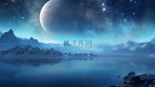 科技感浩瀚星空创意背景28