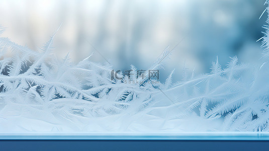 雪背景图片_冬天窗户玻璃上的窗花雪花22