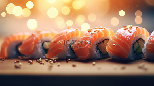 美食背景寿司背景图片_寿司日本料理美食背景5