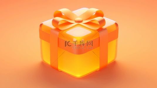 黄色橘色背景图片_黄色现代感时尚创意礼盒背景21