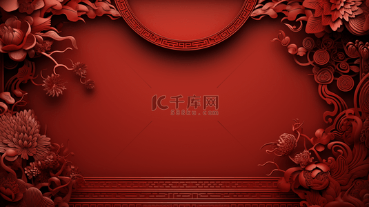 中国古典传统背景图片_红色中国风喜庆吉祥创意背景13