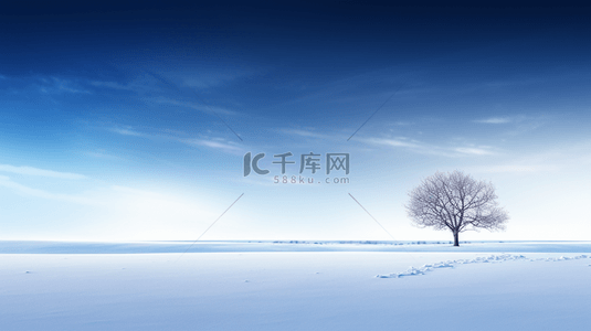 霜降背景图片_蓝色现代感冰天雪地简约创意背景17