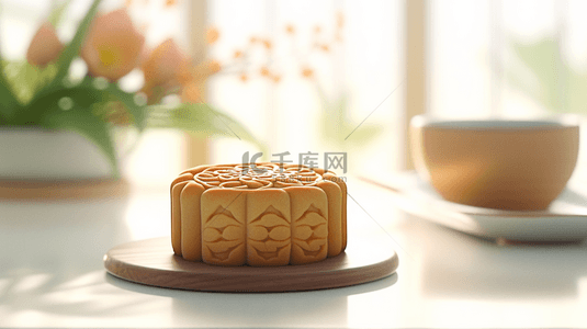 中秋节月饼背景背景图片_中秋节传统中式月饼背景