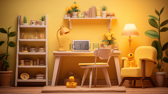橙黄背景图片_明黄橙黄明亮的房间室内设计