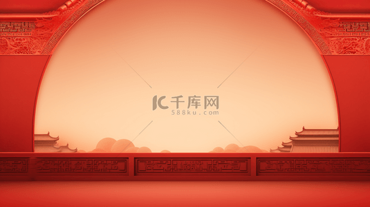 红色新年喜庆背景背景图片_红色中国风古典简约创意背景13