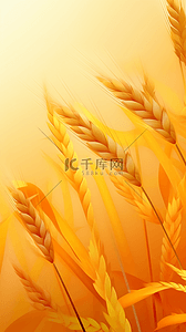 金色麦子背景图片_丰收的季节金秋十月金色麦田背景