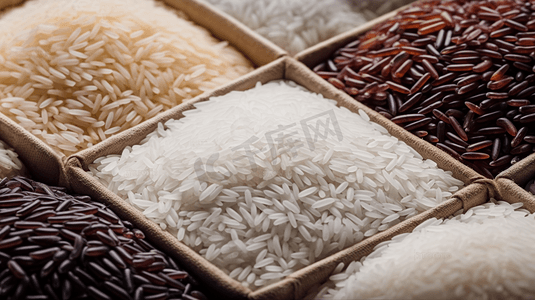 各种各样的米摄影