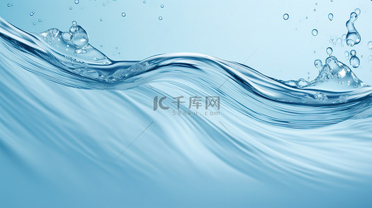 水上飞溅浅蓝色背景10