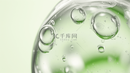 绿色现代感简约泡泡创意背景23