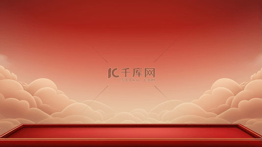 光效中国风背景图片_红色中国风喜庆创意背景12