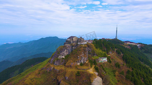 新濠天地摄影照片_航拍南岳衡山5A景区风光