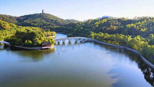 古风摄影照片_航拍湖南湘潭盘龙大观园4A风景区