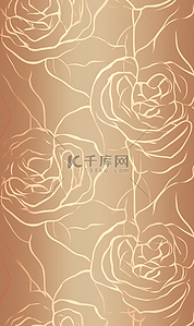 玫瑰花瓣玫瑰背景图片_鎏金玫瑰花瓣纹理简约背景