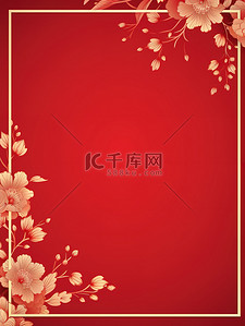 中国画李字背景图片_中国新年贺卡框架4