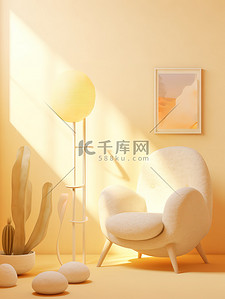 温暖背景图片_椅子和咖啡桌温暖家居背景1