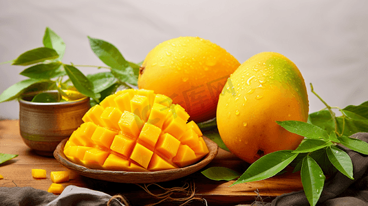 芒果摄影照片_新鲜的水果芒果摄影