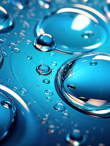 水滴的抽象蓝色背景10