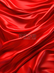 绸布背景图片_红色丝绸布褶皱背景20