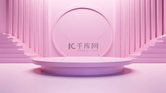 粉色背景图片_粉紫色科技感光效舞台创意背景17