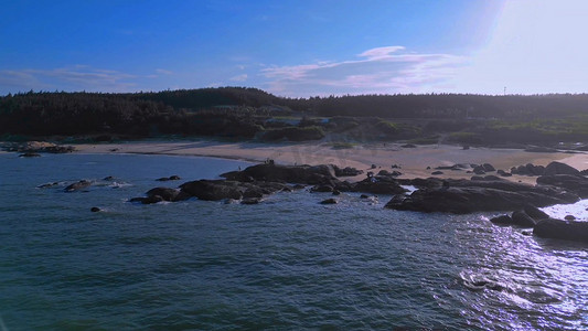 海南文昌木兰湾旅游公路1080大海天空风光