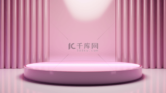 粉紫色科技感光效舞台创意背景16