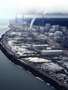 环境污染小报背景图片_核污水排放环境污染3