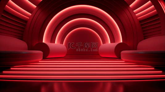 时尚创意红色背景图片_红色科技感光效时尚创意背景18