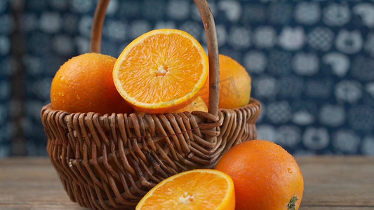 橙广告摄影照片_1080新鲜水果橙子摆拍实拍