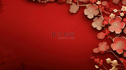 中国新年元素红色背景18