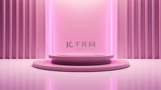 粉紫色科技感光效舞台创意背景13