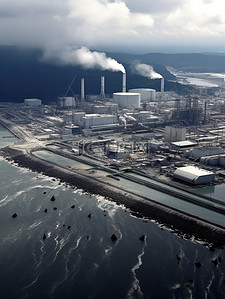 环境污染小报背景图片_核污水排放环境污染2
