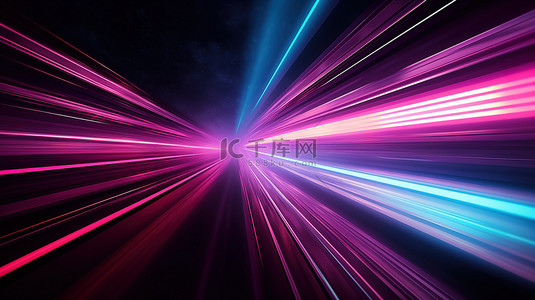 科技感线条紫色背景图片_紫色条纹光束线条科技感8