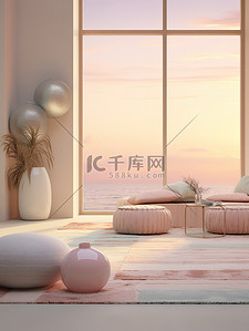 棉花糖背景图片_室内舒适温馨的家居背景13