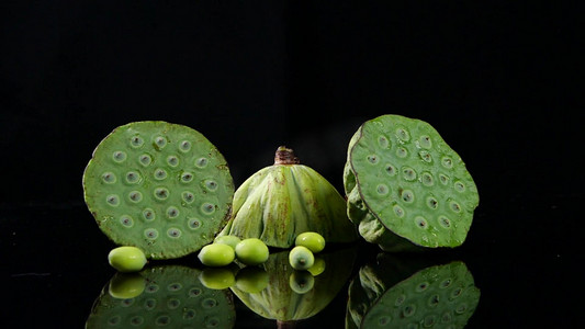 高清莲蓬莲子水果