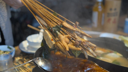 川渝美食摄影照片_四川特色美食串串香火锅实拍1080