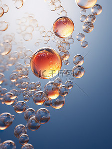 微观水滴背景图片_水球水滴细胞微观6