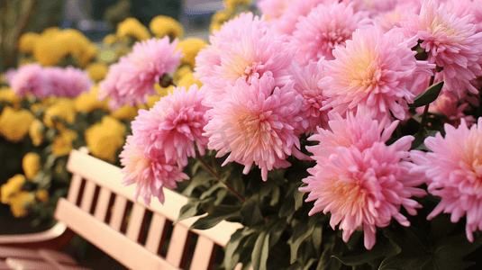 重阳节摄影照片_盛开的菊花重阳节