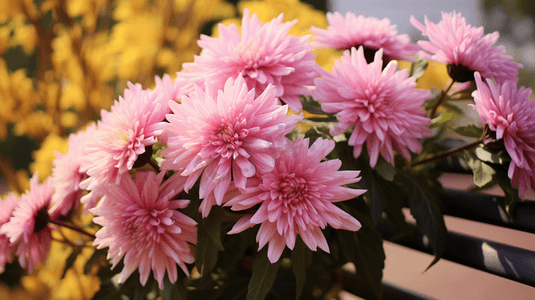 盛开的菊花重阳节