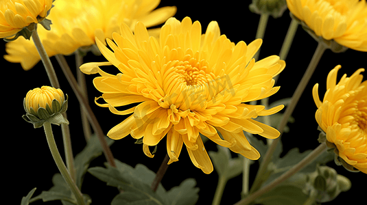 盛开的菊花重阳节