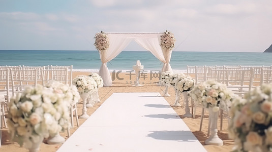 婚庆旺季海滩婚礼装饰10