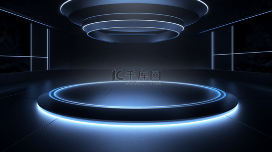 科技未来感商务灯光展示台背景10