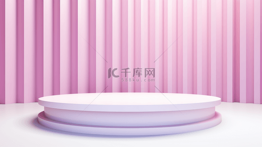 展示c4d背景图片_紫粉色圆形舞台电商背景10