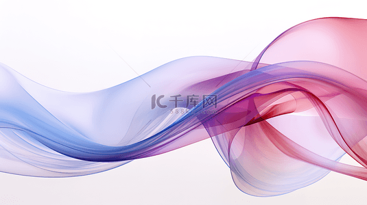 浅紫色和蓝色半透明抽象曲线背景18