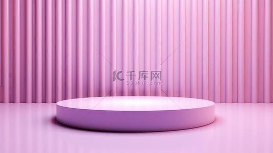 展示c4d背景图片_紫粉色圆形舞台电商背景14