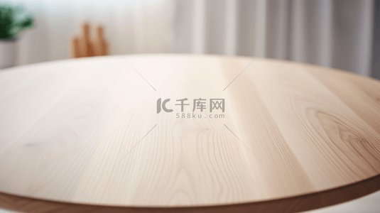 简约主义客厅里的原木餐桌背景10