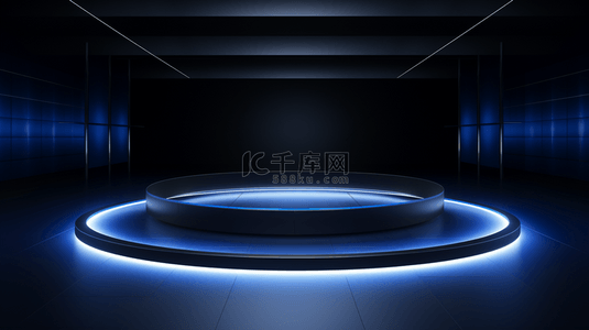 科技未来感商务灯光展示台背景7