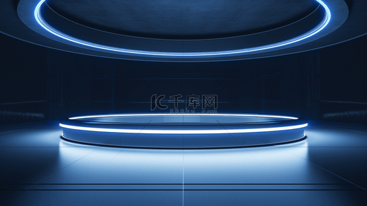 科技未来感商务灯光展示台背景4
