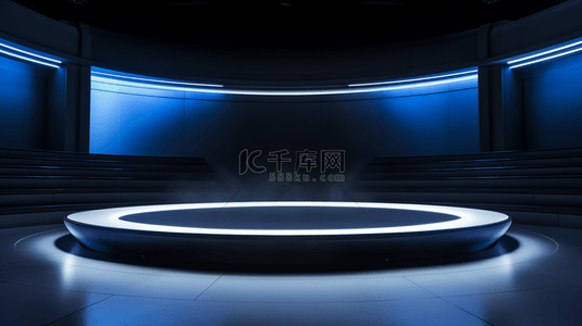 科技技术感背景图片_科技未来感商务灯光展示台背景18