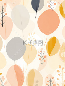 秋季秋叶背景图片_抽象的秋季图案背景17