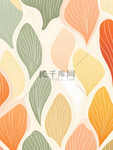 树叶抽象背景图片_抽象的秋季图案背景20